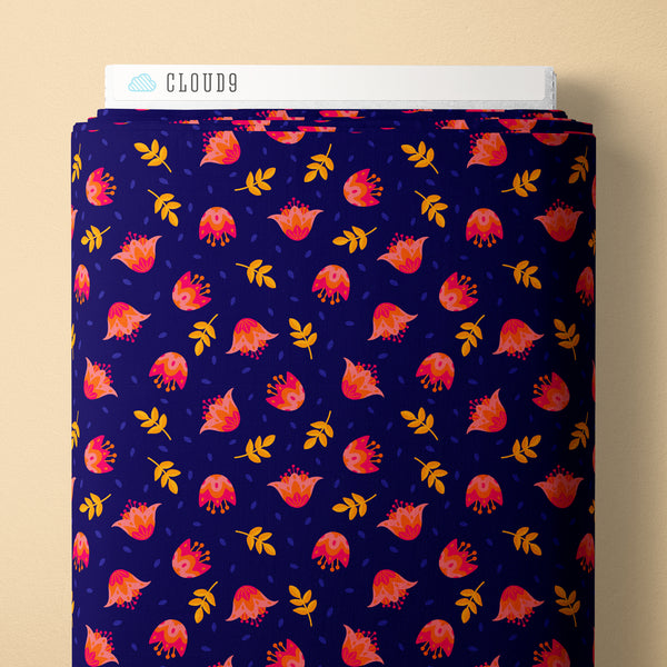 Flower Dance in Navy