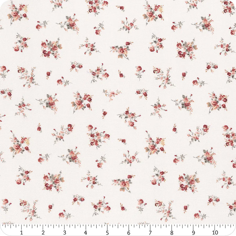 Daybreak on the Prairie Cream Garden Bouquet Yardage